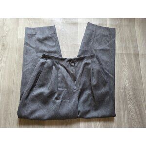 L.L. Bean Mens Gray Wool Comfort Waist Pants 33W